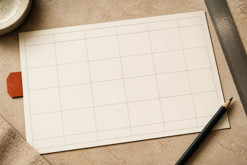 Blank structured worksheet for operating metrics